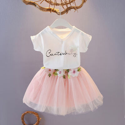 Children Girls Tutu Skirt Casual Summer Letter Short Sleeve T-shirtFloral Pompom Skirts Suits 2Pcs Costume Set Kids Clothes
Children Girls Tutu Skirt Casual Summer Letter Short Sleeve T-shirtFloral Pompom Skirts Suits 2Pcs Costume Set Kids Clothes