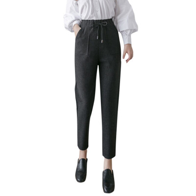 Gobestart Women Autumn And Winter High Waist Large Size Trouser Casual Harem Woolen Pants
Gobestart Women Autumn And Winter High Waist Large Size Trouser Casual Harem Woolen Pants
