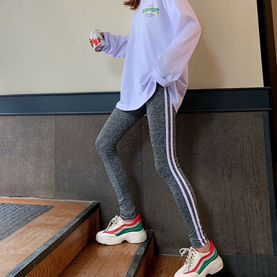 Women Black Tracksuits Pants High Elastic Skinny Pencil Pants Side Striped Trousers Casual High Waist Female Pants Crips
Women Black Tracksuits Pants High Elastic Skinny Pencil Pants Side Striped Trousers Casual High Waist Female Pants Crips