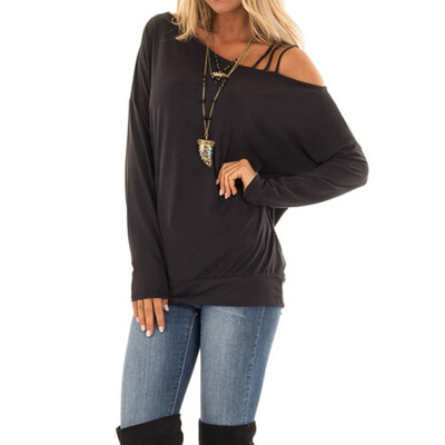 Gobestart Women Solid Casual Long Sleeve One Shoulder Asymmetrical Neckline Tops Blouse
Gobestart Women Solid Casual Long Sleeve One Shoulder Asymmetrical Neckline Tops Blouse