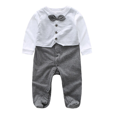 New Baby Rompers Autumn Baby Boy Jumpsuit Long Sleeve Gentleman Stitching Newborn Infant Clothing
New Baby Rompers Autumn Baby Boy Jumpsuit Long Sleeve Gentleman Stitching Newborn Infant Clothing