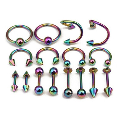 16Pcs\lot Surgical Steel Nose Nail Eyebrow Navel Rings Body Piercing for Women Punk Earring Stud Hoops Piercing Beauty
16Pcs\lot Surgical Steel Nose Nail Eyebrow Navel Rings Body Piercing for Women Punk Earring Stud Hoops Piercing Beauty