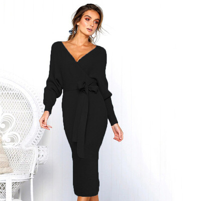 New Sexy V-neck Women Dress Autumn Winter Long Sleeve Bandage Dress Lady Slim Tight High Streetwear Dress
New Sexy V-neck Women Dress Autumn Winter Long Sleeve Bandage Dress Lady Slim Tight High Streetwear Dress