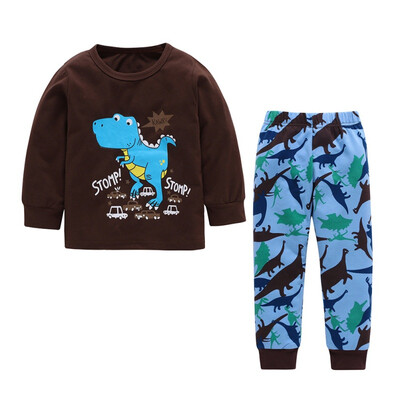 Children Autumn Spring Cotton Boy Clothing Set printed Dinosaur Fashion Long Sleeve Tops Full Pants Baby Clothes Suits 1-4Y
Children Autumn Spring Cotton Boy Clothing Set printed Dinosaur Fashion Long Sleeve Tops Full Pants Baby Clothes Suits 1-4Y
