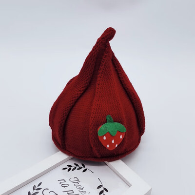 Newborn Cute Autumn Winter Kids Hats Girls Kids Baby Boys Strawberry Pattern Hats Knitted Wool Hemming Caps
Newborn Cute Autumn Winter Kids Hats Girls Kids Baby Boys Strawberry Pattern Hats Knitted Wool Hemming Caps