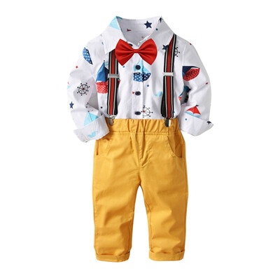 Baby Boy Gentlemen 2Pcs Suits Long Sleeve Floral Soft Cotton T-Shirt TopsLong Strap Trousers Pants Autumn Kids Toddler Outfits
Baby Boy Gentlemen 2Pcs Suits Long Sleeve Floral Soft Cotton T-Shirt TopsLong Strap Trousers Pants Autumn Kids Toddler Outfits