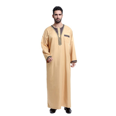 5 Color Men Saudi Style Thobe Thoub Abaya Robe Daffah Dishdasha Islamic Arab Kaftan New Muslim Clothing For Men S4
5 Color Men Saudi Style Thobe Thoub Abaya Robe Daffah Dishdasha Islamic Arab Kaftan New Muslim Clothing For Men S4