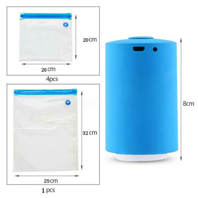 Handheld Mini Vacuum Sealer Machine Portable Vacuum Pump With 5 Vacuum Bags Vacuum Packaging Machine For Food Preservation
Handheld Mini Vacuum Sealer Machine Portable Vacuum Pump With 5 Vacuum Bags Vacuum Packaging Machine For Food Preservation