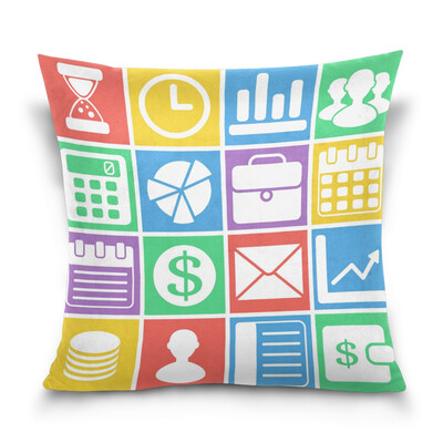 ALAZA 16 X 16 inch Pillow Case Decorative Cushion Cover Colored Icons Pattern Pillowcase
ALAZA 16 X 16 inch Pillow Case Decorative Cushion Cover Colored Icons Pattern Pillowcase