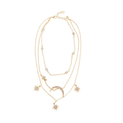 New Fashion Trendy Jewelry Multi-layer oon Star Choker Necklace Gift For Women Girl
New Fashion Trendy Jewelry Multi-layer oon Star Choker Necklace Gift For Women Girl
