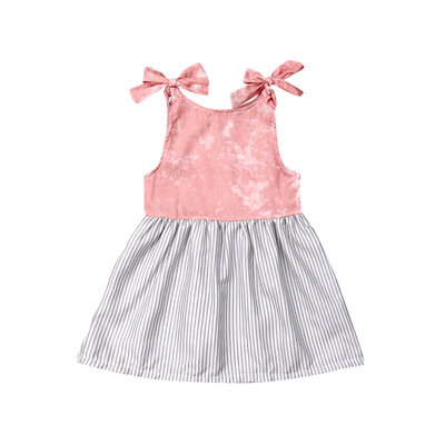 Summer Baby Girls Casual Cotton Sleeveless Patchwork Striped Bowknot Tutu Princess Dress Kids Toddler Pageant Sundress
Summer Baby Girls Casual Cotton Sleeveless Patchwork Striped Bowknot Tutu Princess Dress Kids Toddler Pageant Sundress