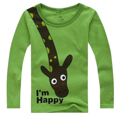 Hot Sale Children Long Sleeve Tops Giraffe Im Happy Kids Boys T-shirt Top Spring Clothing casual baby clothing Tops 2-6Y
Hot Sale Children Long Sleeve Tops Giraffe Im Happy Kids Boys T-shirt Top Spring Clothing casual baby clothing Tops 2-6Y