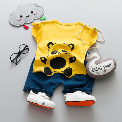 Summer Baby Boys Cotton Short Sleeve Sets Animal Panda Small Fish Print Tops Blouse T-shirtsShorts Casual Breathable Outfits
Summer Baby Boys Cotton Short Sleeve Sets Animal Panda Small Fish Print Tops Blouse T-shirtsShorts Casual Breathable Outfits