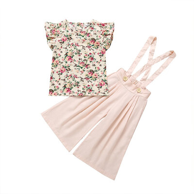 Summer Toddler Baby Kid Girls Clothing Sets 2PCs Print Top Sling Wide Leg Pants Floral Pants Casual Tracksuit
Summer Toddler Baby Kid Girls Clothing Sets 2PCs Print Top Sling Wide Leg Pants Floral Pants Casual Tracksuit