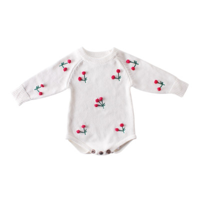Baby Girl Romper Autumn Newborn Baby Romper Long Sleeve Knitted Baby Clothes Cotton Cherry Infant Baby Jumpsuit Girl Clothes
Baby Girl Romper Autumn Newborn Baby Romper Long Sleeve Knitted Baby Clothes Cotton Cherry Infant Baby Jumpsuit Girl Clothes