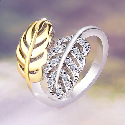 New Female Cute Small P Simple Plant Leaf Ring Rings For Women Vintage Wedding Engagement Ring
New Female Cute Small P Simple Plant Leaf Ring Rings For Women Vintage Wedding Engagement Ring