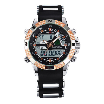 WEIDE WH1104 Dual Display Two Movement Quartz Digital Men Watch 3ATM Waterproof LCD Backlight Date Week Month Alarm SPL Split Time
WEIDE WH1104 Dual Display Two Movement Quartz Digital Men Watch 3ATM Waterproof LCD Backlight Date Week Month Alarm SPL Split Time