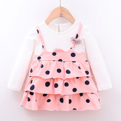 NEW Autumn Casual Baby Girls Fake 2 Piece Dot Pattern Long Sleeve Dress Kids Toddler Pageant Sundress Dresses For Girls
NEW Autumn Casual Baby Girls Fake 2 Piece Dot Pattern Long Sleeve Dress Kids Toddler Pageant Sundress Dresses For Girls