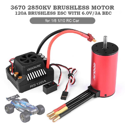 GoolRC 3670 2850KV Brushless Motor&120A Brushless Splash-Proof Electronic Speed Controller ESC with 60V3A BEC for 18 110 R
GoolRC 3670 2850KV Brushless Motor&120A Brushless Splash-Proof Electronic Speed Controller ESC with 60V3A BEC for 18 110 R