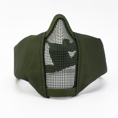 ZL-V12 Half-face Mesh Mask Impact-resistance Protective Mask Ear Protection Carbon Steel Mesh for Outdoor CS Paintball Match Tacti
ZL-V12 Half-face Mesh Mask Impact-resistance Protective Mask Ear Protection Carbon Steel Mesh for Outdoor CS Paintball Match Tacti