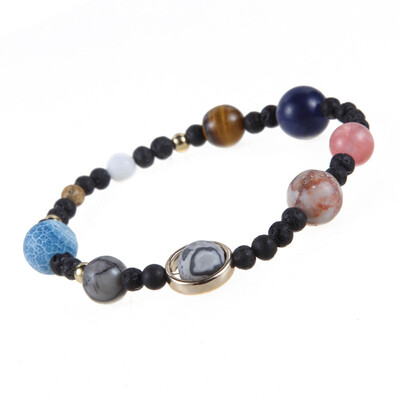 1 pcs Handmade Fabulous Stretch Elastic Rope Chain Beaded Bracelet Unisex Gift Universe Nine Planets Solar System Bracelet
1 pcs Handmade Fabulous Stretch Elastic Rope Chain Beaded Bracelet Unisex Gift Universe Nine Planets Solar System Bracelet