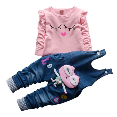Baby Clothing Set Lovely Girls 2pcs Suit T-shirtStrap Pants Autumn Newborn Kids Fashion Cartoon Clothes
Baby Clothing Set Lovely Girls 2pcs Suit T-shirtStrap Pants Autumn Newborn Kids Fashion Cartoon Clothes