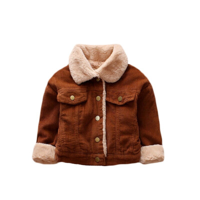 Autumn Winter Infant Baby Kids Boys Girls Cotton Long Sleeve Outerwear Casual Solid Color Plus Velvet Lapel New Woolen Outerwear
Autumn Winter Infant Baby Kids Boys Girls Cotton Long Sleeve Outerwear Casual Solid Color Plus Velvet Lapel New Woolen Outerwear
