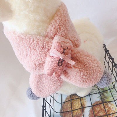 Warm Children Unisex Autumn Winter Fashion Casual All-match Warm Cute Plush Bear Decoration Lambskin Scarf
Warm Children Unisex Autumn Winter Fashion Casual All-match Warm Cute Plush Bear Decoration Lambskin Scarf