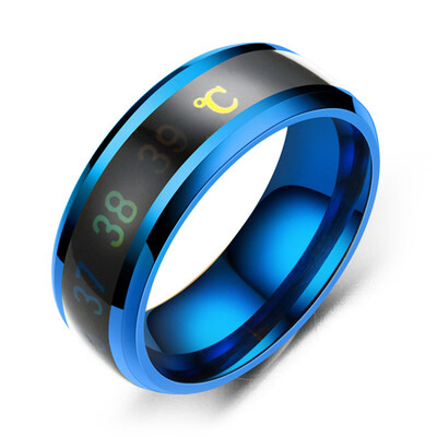 Vintage Fashion Intelligent Thermometer Temperature Measuring Ring Stainless Steel Simple Creative Couple Wedding Jewelry
Vintage Fashion Intelligent Thermometer Temperature Measuring Ring Stainless Steel Simple Creative Couple Wedding Jewelry