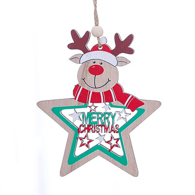 Tailored Wooden star painted pendant Christmas tree decoration accessories hanging pieces
Tailored Wooden star painted pendant Christmas tree decoration accessories hanging pieces