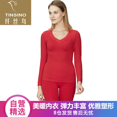 Filament bird TINSINO thermal underwear body clothing womens terry lace collar thick elastic bottoming body suit suit China Red ML 155-165
Filament bird TINSINO thermal underwear body clothing womens terry lace collar thick elastic bottoming body suit suit China Red ML 155-165