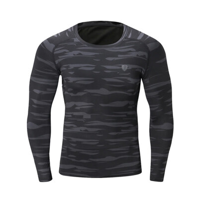 2018 Camouflage Long Fitness Polyester Green Gray Quick-Drying Clothes Tight long Sleeve T-shirt
2018 Camouflage Long Fitness Polyester Green Gray Quick-Drying Clothes Tight long Sleeve T-shirt