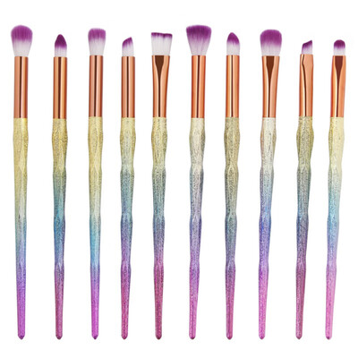 10pcs Diomand Shape Makeup Brushes Pincel Set Eyes Shadow EyeLiner Concealer Powder Facial Cosmetic Brush Beauty Tool Kit
10pcs Diomand Shape Makeup Brushes Pincel Set Eyes Shadow EyeLiner Concealer Powder Facial Cosmetic Brush Beauty Tool Kit