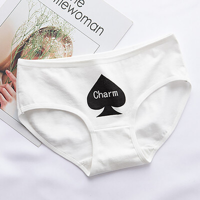 Fashion Women Briefs Women Cotton Underwear Poker Print Ladies Mid-Rise Panties Breathable Briefs
Fashion Women Briefs Women Cotton Underwear Poker Print Ladies Mid-Rise Panties Breathable Briefs
