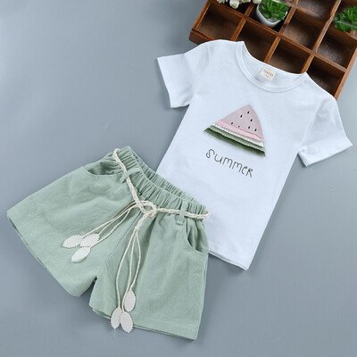 Summer Baby Girls Clothes Set ChildrenS Clothing Fruit T-Shirt Shorts Suit Clothing Set Girls Suits
Summer Baby Girls Clothes Set ChildrenS Clothing Fruit T-Shirt Shorts Suit Clothing Set Girls Suits
