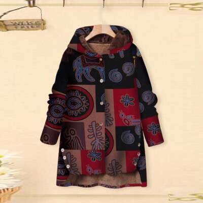 Toponeto Plus Size Women Winter Warm Printed Pockets Thicker Zipper Hooded Coat Outwear
Toponeto Plus Size Women Winter Warm Printed Pockets Thicker Zipper Hooded Coat Outwear