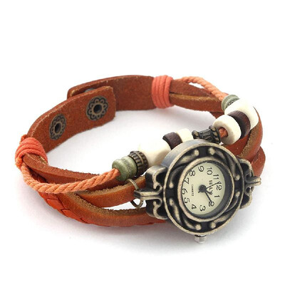 Leaf Charm Lady Watch Bracelet Vintage PU Leather Strap Wristwatch Hand Knit Retro Quartz Analog Casual Watches
Leaf Charm Lady Watch Bracelet Vintage PU Leather Strap Wristwatch Hand Knit Retro Quartz Analog Casual Watches
