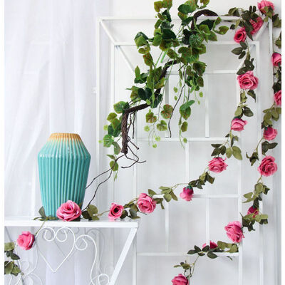 2M Artificial Rose Flower Fake Hanging Decorative Roses Vine Plants Upstairs Artificials Flowers Wedding Wall Decoration
2M Artificial Rose Flower Fake Hanging Decorative Roses Vine Plants Upstairs Artificials Flowers Wedding Wall Decoration