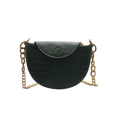 Tailored Women 2019 New Fashion Shoulder Bag Semi-Circle Saddle Bag Chain Messenger Bag
Tailored Women 2019 New Fashion Shoulder Bag Semi-Circle Saddle Bag Chain Messenger Bag