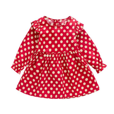 Baby Children Set 1-6T Girls Autumn Long Sleeve Princess Sweet Cotton Polka Dot Print Sweet Cute Dress
Baby Children Set 1-6T Girls Autumn Long Sleeve Princess Sweet Cotton Polka Dot Print Sweet Cute Dress