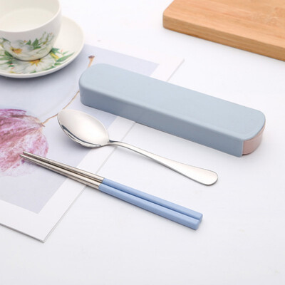Portable two-piece creative tableware Stainless steel cutlery European style Solid color tableware
Portable two-piece creative tableware Stainless steel cutlery European style Solid color tableware