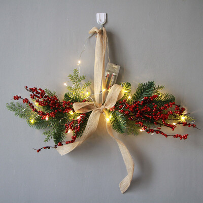 Toponeto Christmas Wreath Door Wall Ornament Pentagram Hanging Decoration With Bowknot
Toponeto Christmas Wreath Door Wall Ornament Pentagram Hanging Decoration With Bowknot
