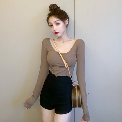 New Sexy Autumn Winter Basic Women T Shirt Tight Slim Solid Color Long Sleeve Casual Simple Wild T-Shirt Bottoming Tee Tops
New Sexy Autumn Winter Basic Women T Shirt Tight Slim Solid Color Long Sleeve Casual Simple Wild T-Shirt Bottoming Tee Tops