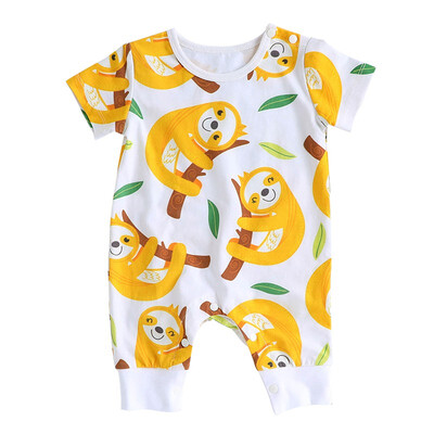 Summer Baby Boy Girl Casual Cartoon Animal Print One-Pieces Romper Infant Short Sleeve Playsuit Jumpsuit Costumes
Summer Baby Boy Girl Casual Cartoon Animal Print One-Pieces Romper Infant Short Sleeve Playsuit Jumpsuit Costumes