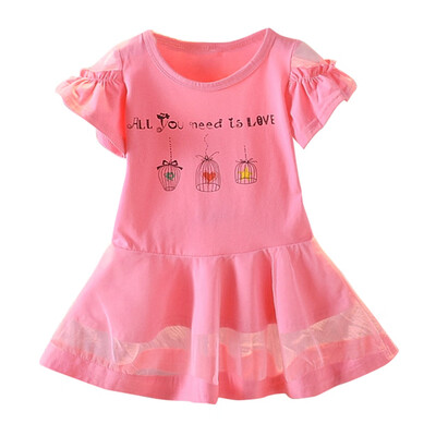2019 Summer Girls Dress Kids Clothes Short Ruffle Sleeve T-Shirt Lace Dress Toddler Princess baby girl clothes for 1-4 Years
2019 Summer Girls Dress Kids Clothes Short Ruffle Sleeve T-Shirt Lace Dress Toddler Princess baby girl clothes for 1-4 Years