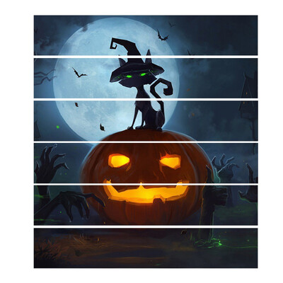 6pcsset Pumpkin&Black Cat Stair Sticker Removable Stair Sticker Self-adhesive Waterproof Wall Sticker Festive Decor
6pcsset Pumpkin&Black Cat Stair Sticker Removable Stair Sticker Self-adhesive Waterproof Wall Sticker Festive Decor