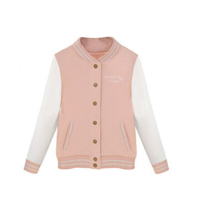 Womens Long Sleeve Slim Baseball Uniform Outerwear Bomber Jacket Baseball Jacket High Quality
Womens Long Sleeve Slim Baseball Uniform Outerwear Bomber Jacket Baseball Jacket High Quality