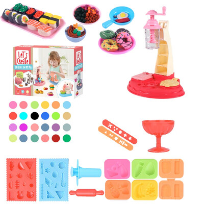 DIY Pretend Play Toys Kitchen Soft Plasticine Ice Cream Machine Mold Play Toy Girls Kids Toys Educational Toy Gift for Children
DIY Pretend Play Toys Kitchen Soft Plasticine Ice Cream Machine Mold Play Toy Girls Kids Toys Educational Toy Gift for Children
