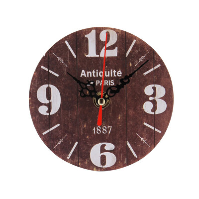 12cm Retro European Circular Wooden Clock Modern Design Vintage Rustic Shabby Office Cafe Decoration
12cm Retro European Circular Wooden Clock Modern Design Vintage Rustic Shabby Office Cafe Decoration