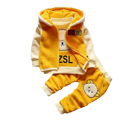 Autumn Girl Boy Cotton Set Children Cartoon Bear Pattern Long Sleeve Sweatshirt Vest Trousers Outfits Set
Autumn Girl Boy Cotton Set Children Cartoon Bear Pattern Long Sleeve Sweatshirt Vest Trousers Outfits Set